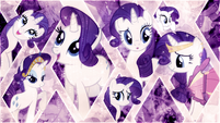 Rarity crystallized wallpaper fan art by midnight-jasper.