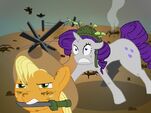 Applejack and Rarity in The War from Friendship is Witchcraft