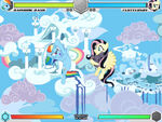 Rainbow Dash vs Fluttershy Cloudsdale Fighting is Magic