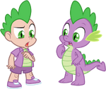 Spike and his human counterpart.