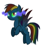 Dark Rainbow Dash.
