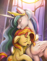 Sunset Shimmer bawling to be forgiven