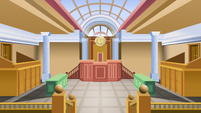 First design for Equestrian courtroom