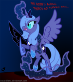 Her Nightmare Moon transformation