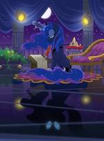 Princess Luna and unknown pony by equestria-prevails.