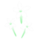 Three White Blossoms