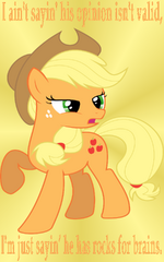 Applejack's Opinion by Nova225