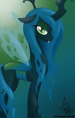 Queen Chrysalis fan art by bronyfang.