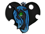 Queen Chrysalis crying fan art by cawinemd.