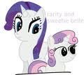 Rarity and Sweetie Belle.
