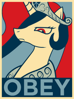 The vote Celestia poster made by Equestria-Election