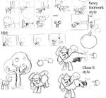 Applejack kicking production sketch Fighting is Magic