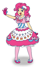 Human Pinkie Pie in a dress