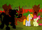 33965 - Apple Bloom oc Ruby Story of the Blanks zombie