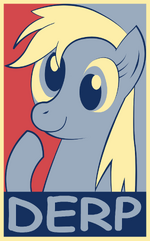 The vote (or rather, "voet") Derpy poster made by Equestria-Election