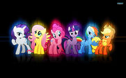 Mane 6 ponies' wallpaper.