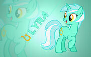 Lyra wallpaper fan art by moogazeponies.