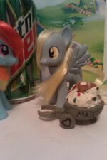 Derpy modified doll with mail cart