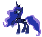 Princess Luna (vector-type picture) fan art by blackm3sh.