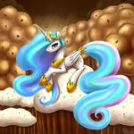 Princess Celestia fan art by polkin.