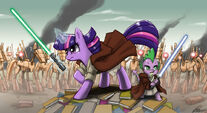 Spike and Twilight in Star War by--johnjoseco--