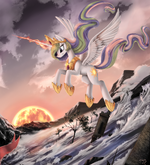 Princess Celestia (The Fallen of Equestria) background wallpaper fan art by ponykillerx.