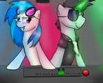 Neon Lights and Vinyl Scratch by Mackz58