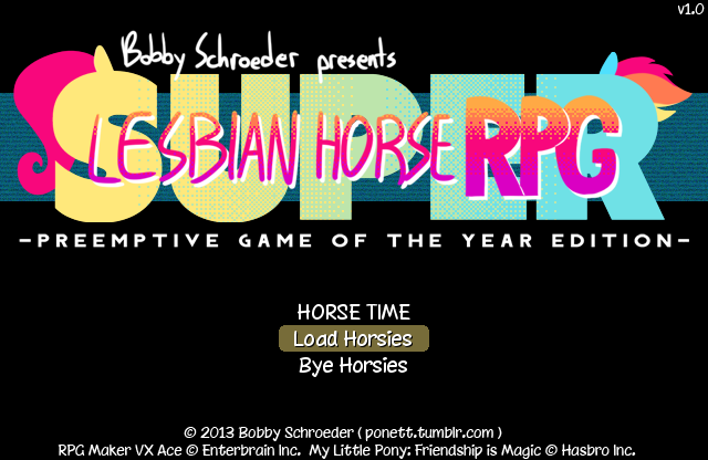 super lesbian horse rpg super lesbian horse rpg
