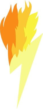 A possible version of Spitfire's cutie mark (made pre-Wonderbolts Academy)