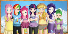 humen main characters of mlp