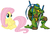 Fluttershy and Leonardo