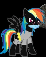 Rainbow Dash as The Batmare