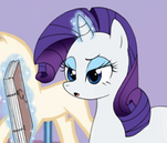 Ponies Reads Cupcakes Rarity by musapan