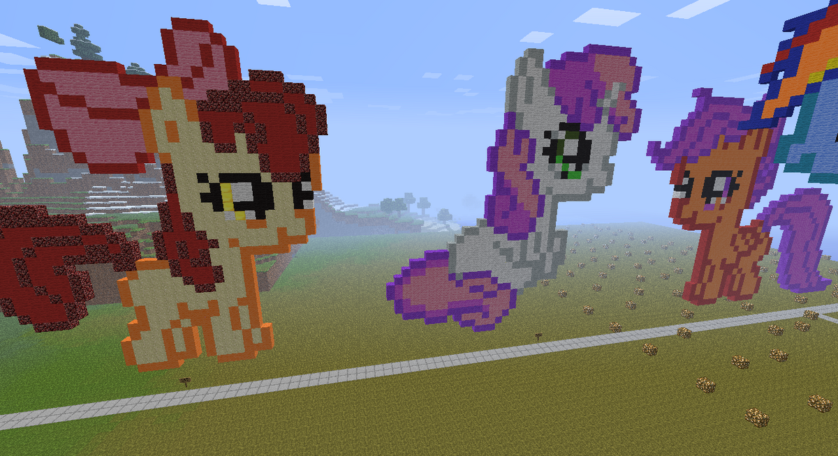 pixel art minecraft my little pony easy