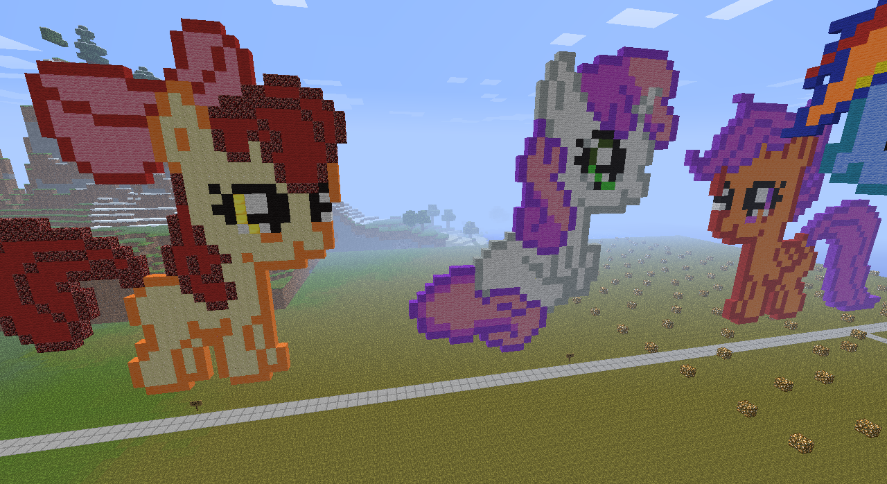 my little pony pixel art minecraft