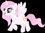 Young Celestia flying