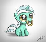 Wallpaper of Filly Lyra with a lyre