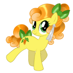 Carrot Top as a Crystal pony.