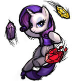 Rarity character art no background Fighting is Magic