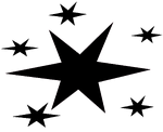 Starburst cutie mark (quite similar to Twilight Sparkle's)