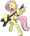 Metal Fluttershy by RainbowDerpy