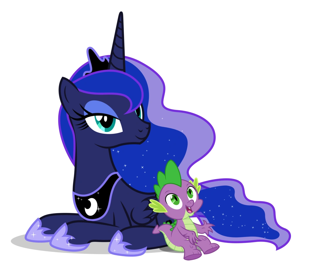 Princess Luna/Spike | My Little Pony 