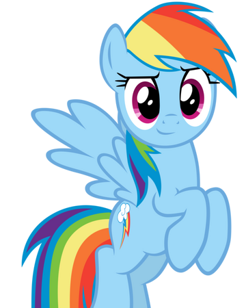 Rainbow Dash My Little Pony Friendship Is Magic Roleplay Wikia Fandom That's a thank you that can't even be explained in words… mlp sad but cute pony photo by jasonsoulthief rainbow dash is a female pegasus pony and one of the main characters in my little pony friendship is magic. rainbow dash my little pony