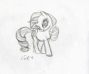 Lauren Faust Rarity sketch