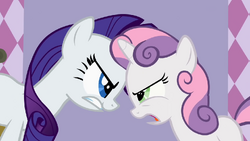 Rarity and Sweetie Belle fighting S2E5.png