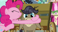 Pinkie Pie hugs Cranky S2E18