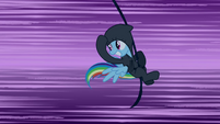 Rainbow Dash taunting her persecutors S2E16