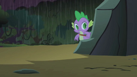 Spike arriving to the cave S1E24