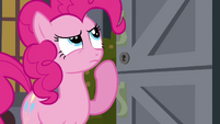 Pinkie Pie thinking "her? her who?" S02E18