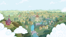 Ponyville in the opening theme